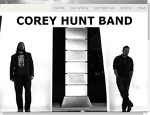 Tablet Screenshot of coreyhuntmusic.com